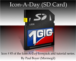 Icon-A-Day #85 (SD Card)
