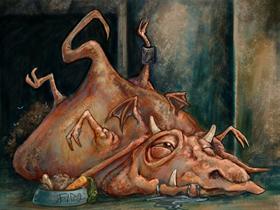 Garbage Dragon-by ursulav