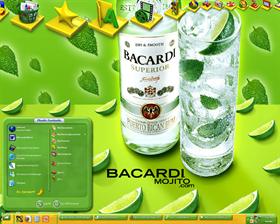 Bacardi Green Plastic