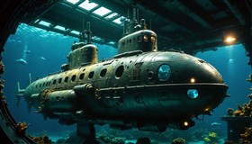 Futuristic submarine