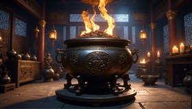 Chinese alchemy cauldron