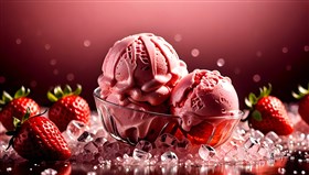 strawberry ice-cream