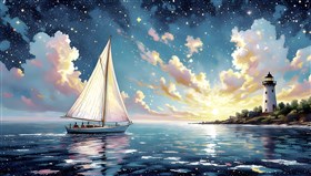 Pointillist painting