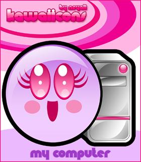 Kawaiicons: my computer