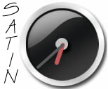 Black Satin Clock