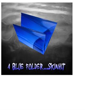 a blue folder