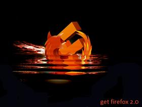 Firefox: fire in water