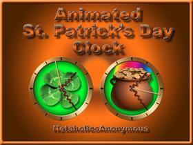 Animated St. Patrick's Day Clock