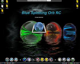 Spinning Blue Orb