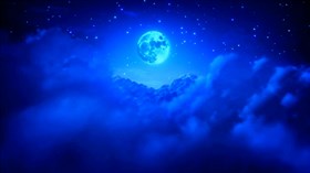Cloudy Blue Moon