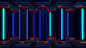 4K Neon Columns