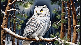 4K Snow Owl