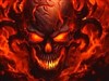 4K Fire Skull