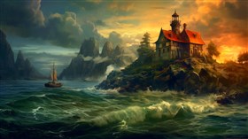 4K Vintage Lighthouse