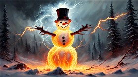 4K Electrified Snowman