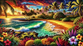 4K Colorful Seascape