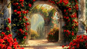 4K Rose Garden