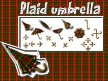 Plaid umbrella