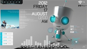 Chillin' Bot Desktop v2.0 for Rainmeter