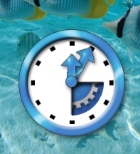 Aqua Imagine Clock