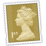 English First Class Stamp/Mail Icon