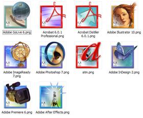 Adobe pre CS icons