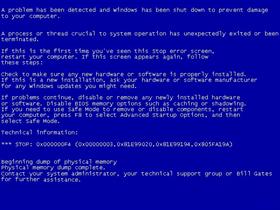 BSOD Error Message