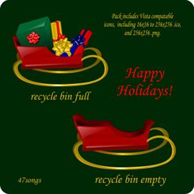 Holiday Recycle Bins