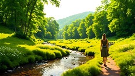 Peaceful small creek