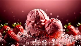 strawberry ice-cream