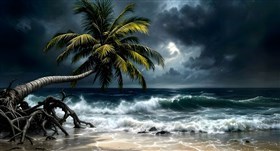A tropical beach