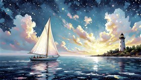 Pointillist painting