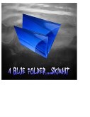 a blue folder