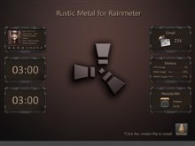Rustic Metal Rainmeter