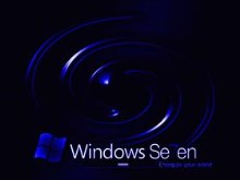 Windows 7 Dark Blue Swirl