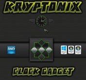 Kryptonix Clock Gadget