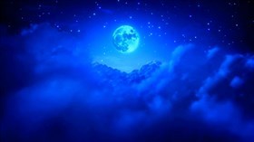 Cloudy Blue Moon