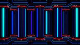 4K Neon Columns