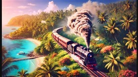 4K Tropical Train