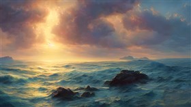 4K Sea Sunset