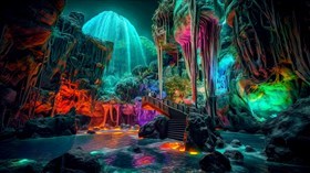 4K Neon Lagoon