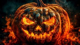 4K Pumpkin Fire