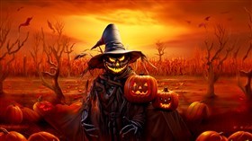 8K Pumpkin Scarecrow