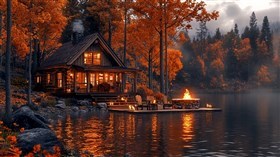 4L Cozy Lake Cabin