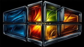 4K Win11 Logo Back
