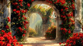 4K Rose Garden