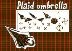 Plaid umbrella