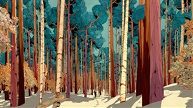 Hiking thru the Birch