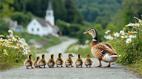 Waddling to Church