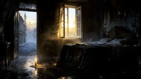 The bedroom at sunrise